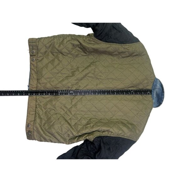 Vtg Arizona Jean Company Denim Jacket Quilted Reversible Stadium Bomber Y2K - Picture 13 of 16